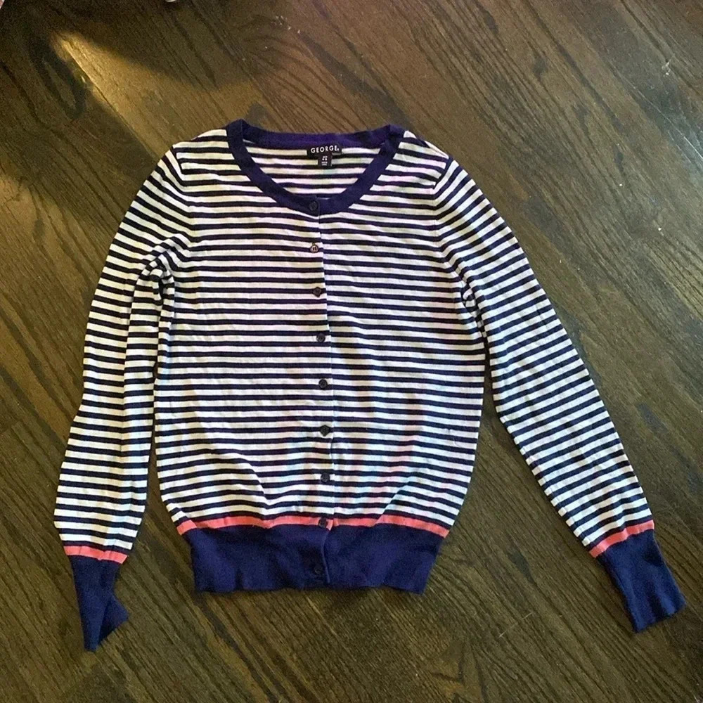 George Striped Cardigan